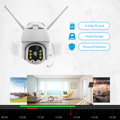 Glomarket Solar PTZ Camera Wifi Built-In Speaker 2MP Life Low Power Smart Battery Wireless Camera System For Home