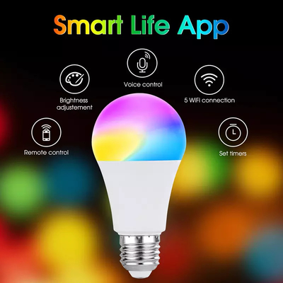 E27 E26 B22 স্মার্ট বাল্ব ফোন রিমোট APP কন্ট্রোল লাইট রিচার্জেবল Tuya Multicolor