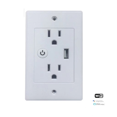 Google Home Alexa Universal Tuya Wifi স্মার্ট ওয়াল সকেট 1 ইউএসবি সহ