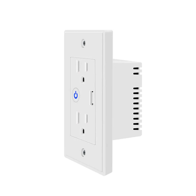 Tuya 2.4GHz ওয়াইফাই ওয়াল আউটলেট ইলেকট্রিকাল স্মার্ট প্লাগ সকেট 1 ইউএসবি পোর্ট সহ