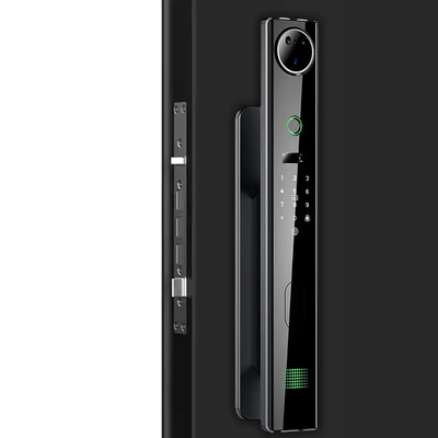 4200mah বড় লিথিয়াম ব্যাটারি স্মার্ট দরজা লক সঙ্গে বিড়াল চোখ নজরদারি ক্যামেরা