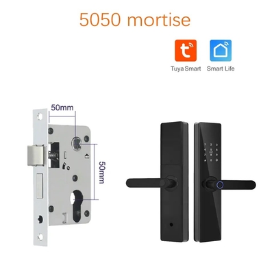 Glomarket Tuya TTlock ফিঙ্গারপ্রিন্ট ডিজিটাল পাসওয়ার্ড অ্যাপার্টমেন্ট হোম রুম Cerraduras Intelligentes সিকিউরিটি স্মার্ট কাঠের দরজা লক