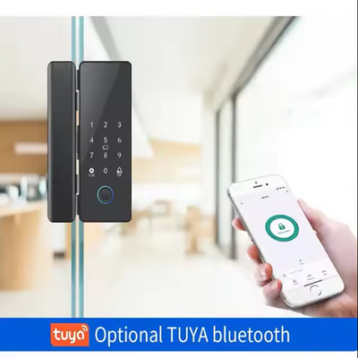 Glomarket Tuya স্মার্ট গ্লাস ডোর লক বায়োমেট্রিক ফিঙ্গারপ্রিন্ট BLE স্মার্ট ইলেকট্রনিক লক অফিসের জন্য গ্লাস ডোর