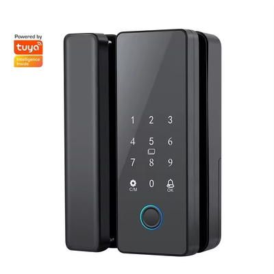 Glomarket Tuya স্মার্ট গ্লাস ডোর লক বায়োমেট্রিক ফিঙ্গারপ্রিন্ট BLE স্মার্ট ইলেকট্রনিক লক অফিসের জন্য গ্লাস ডোর