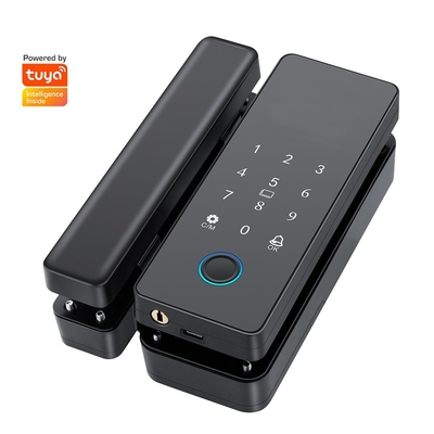 Glomarket Tuya স্মার্ট গ্লাস ডোর লক বায়োমেট্রিক ফিঙ্গারপ্রিন্ট BLE স্মার্ট ইলেকট্রনিক লক অফিসের জন্য গ্লাস ডোর