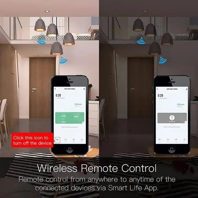 Glomarket Wifi Tuya/Smart Life অ্যাপ রিমোট কন্ট্রোল স্মার্ট সার্কিট প্রটেক্টর রিলে ডিভাইস সুইচ ব্রেকার এনার্জি মিটার