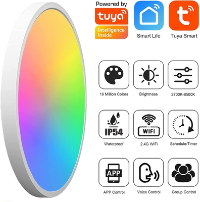 24w Tuya স্মার্ট সিলিং হালকা রঙিন Rgb রিমোট কন্ট্রোল LED আধুনিক সঙ্গীত